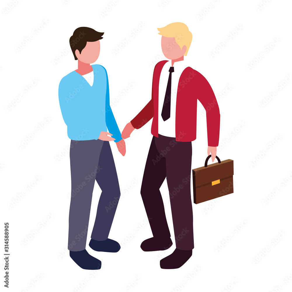 businessmen standing with various views, poses and gestures businessmen standing with various views, poses and gestures