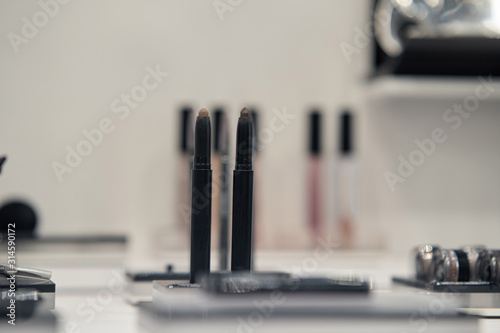 Eyeliner. Eyeliner pencil. Professional makeup for make-up artists