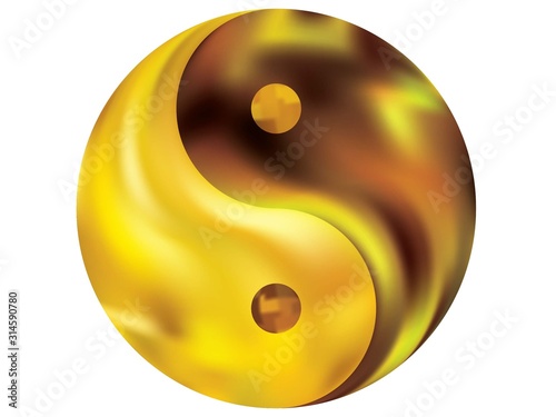 Modern background in the form of yin yang.