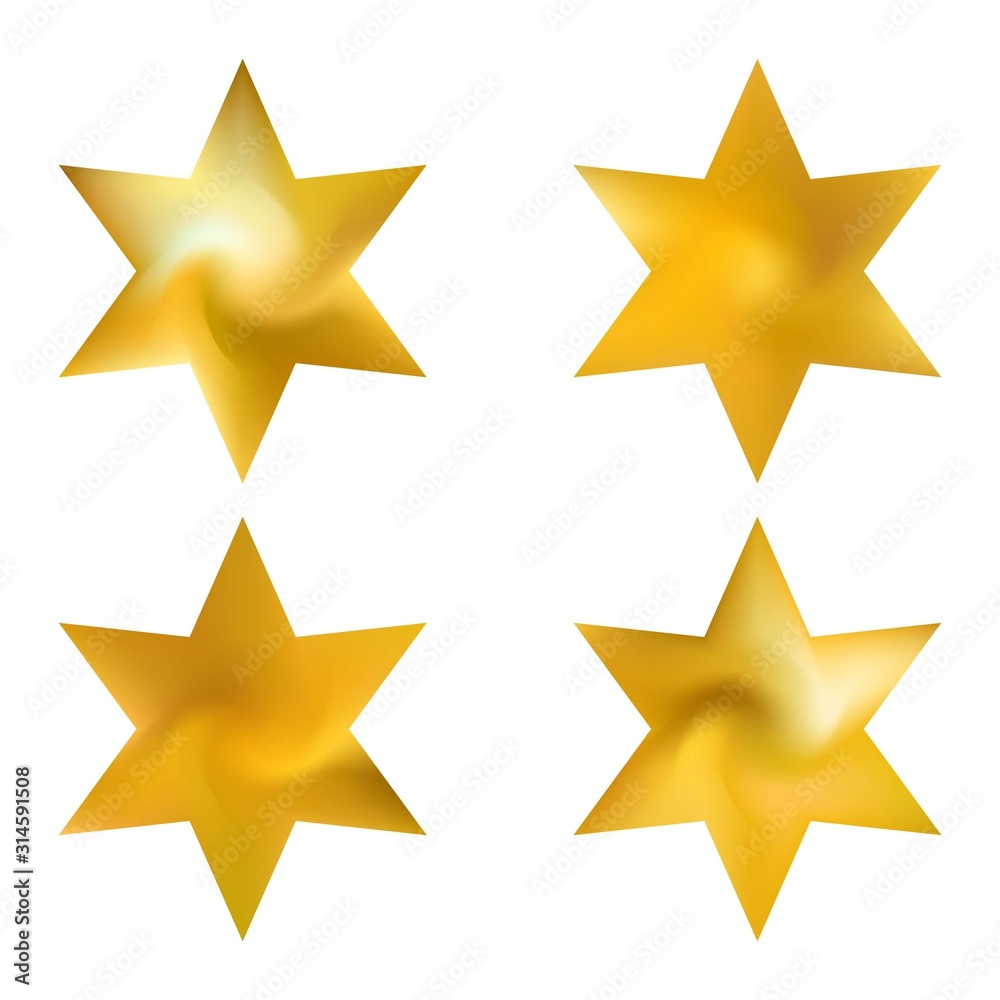 Set of hexagram chromatic backgrounds. Set of hexagram chromatic backgrounds.
