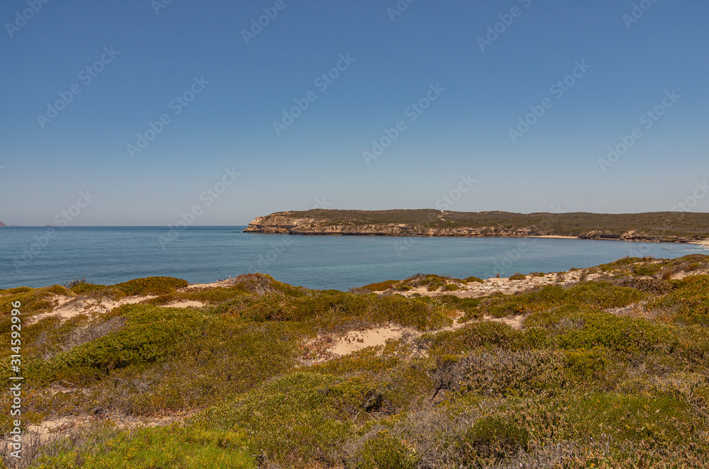 Pristine beaches and the rugged coastline of Yorke Peninsula, located west of Adelaide in South Australia