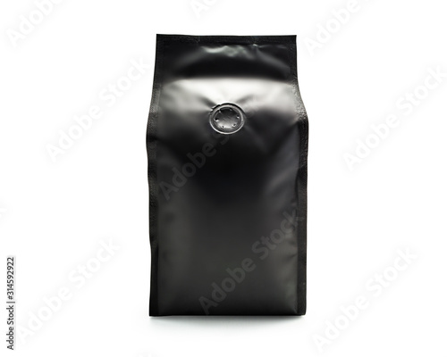 Canvas Print black coffee bag