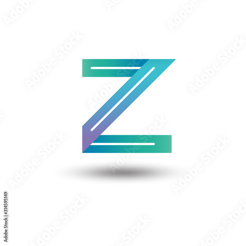 Vector abstract letter Z logo