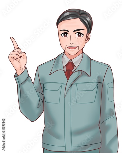 作業員 男性 指差し Stock Illustration Adobe Stock 作業員 男性 指差し Stock Illustration Adobe Stock