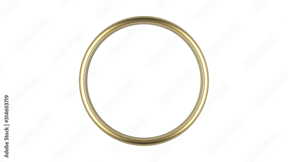 3d rendering abstract luxury golden ring on white background 3d rendering abstract luxury golden ring on white background