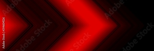 Abstract red and black light line arrow direction. Modern futuristic background illustration
