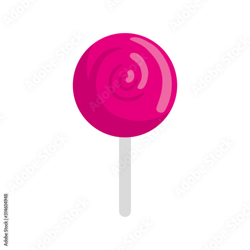 lollipop round retro isolated icon