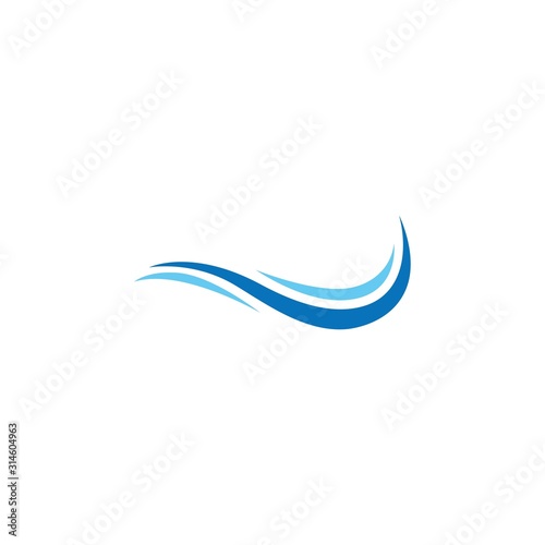 Water wave Logo © devankastudio