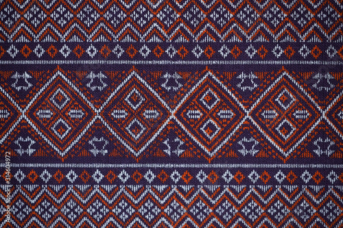 Thai style woven fabric pattern
