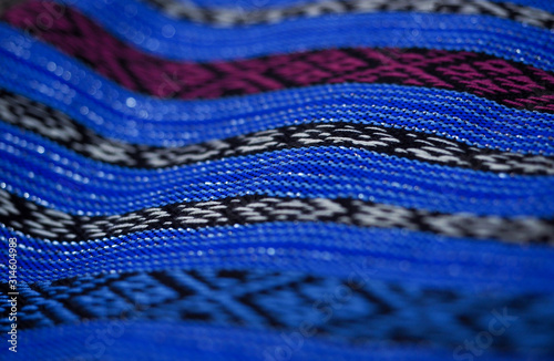 blue woven fabric dress background