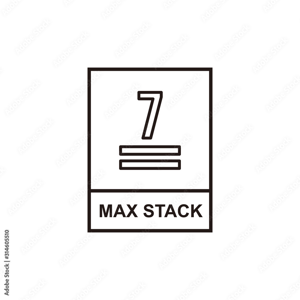 Max stack icon symbol vector illustration Max stack icon symbol vector illustration