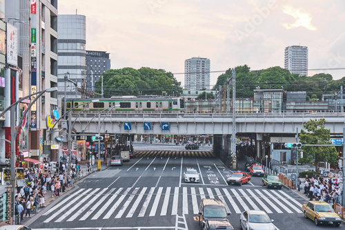 Canvas Print traffic in tokyo
