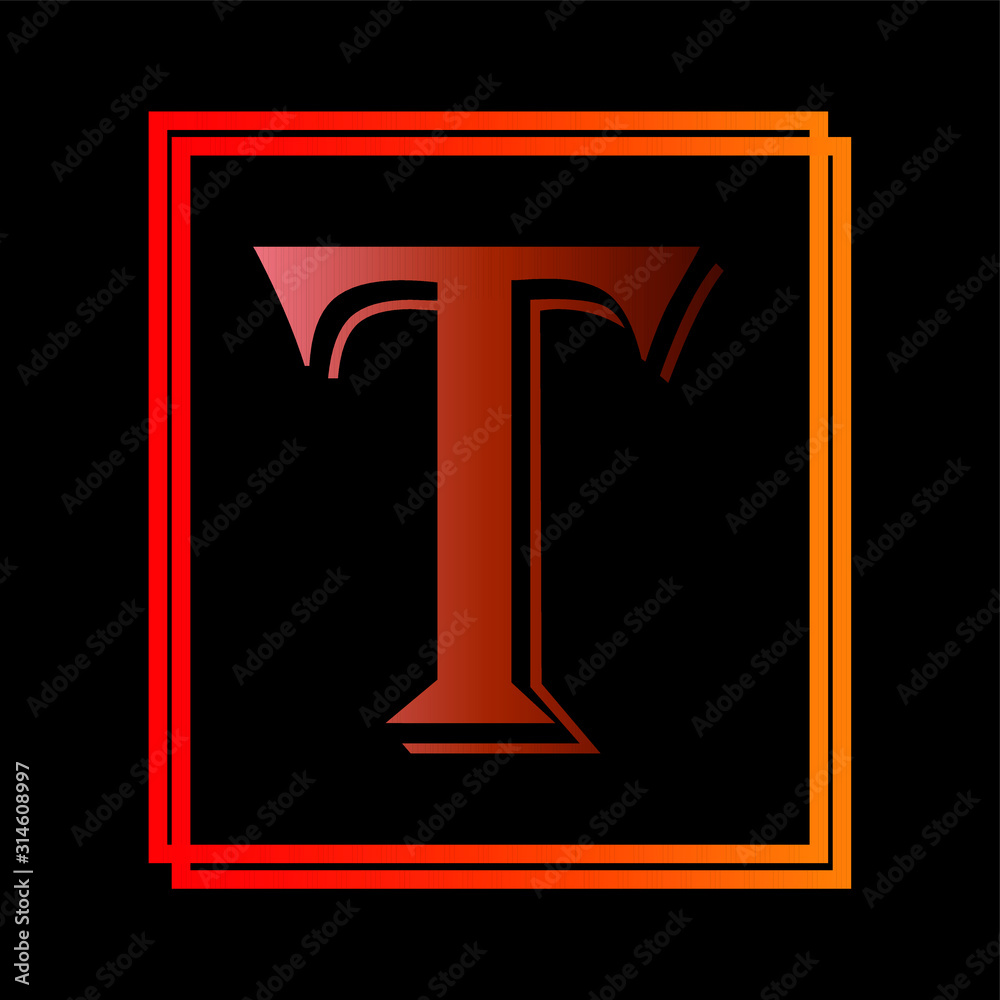 Letter logo design in black background Letter logo design in black background