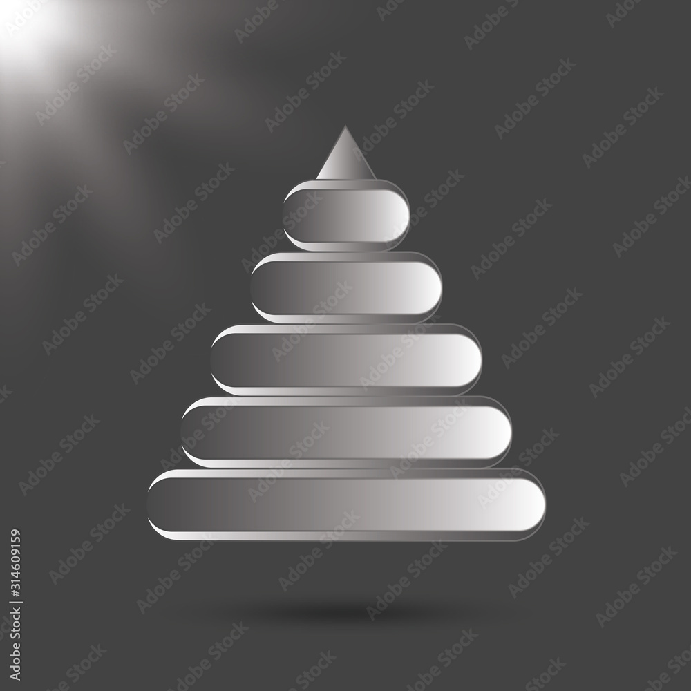 Pyramid icon. Children's colorful plastic toy. Black and white icon Pyramid icon. Children's colorful plastic toy. Black and white icon