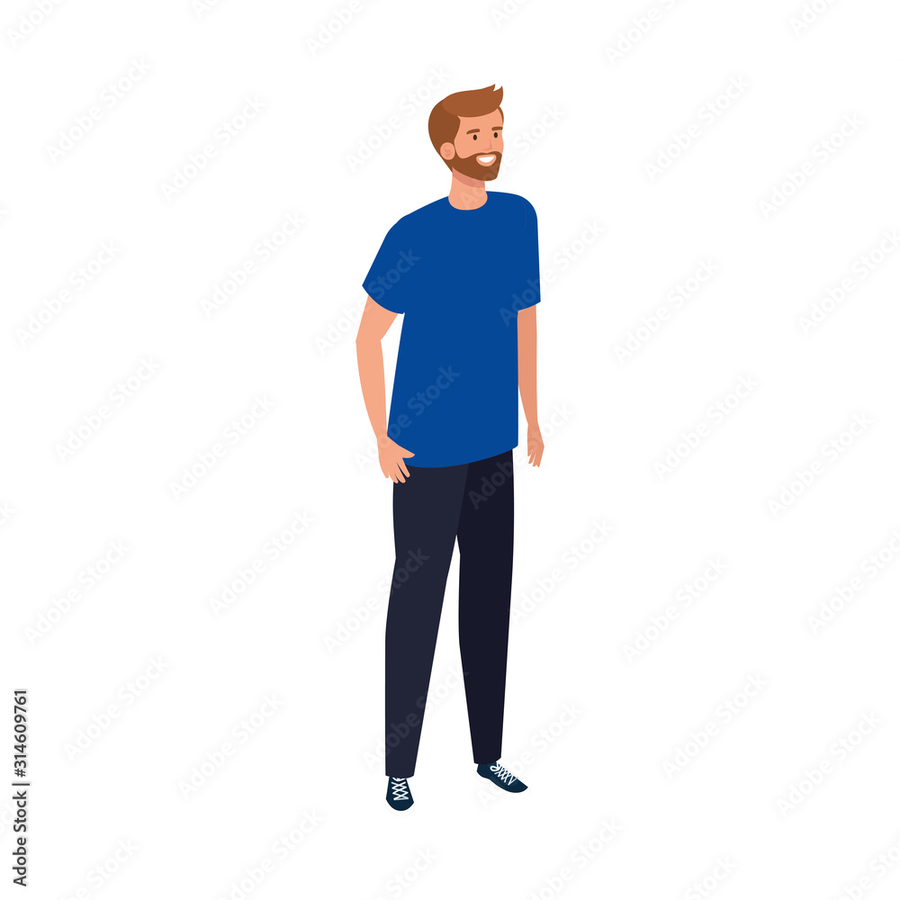 young man avatar character icon vector illustration design young man avatar character icon vector illustration design