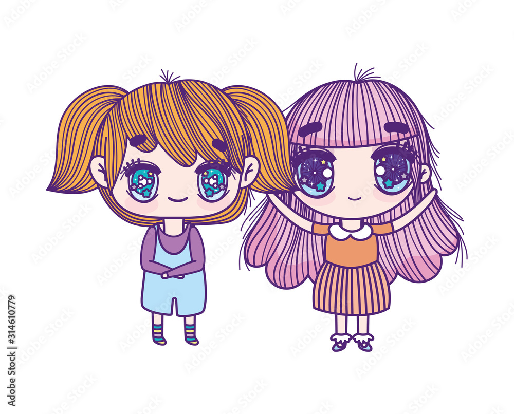 kids, cute little girls anime cartoon characters kids, cute little girls anime cartoon characters