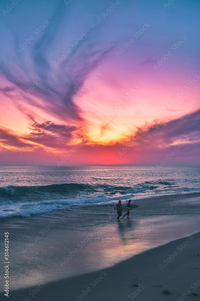 Fototapeta premium sunset over sea