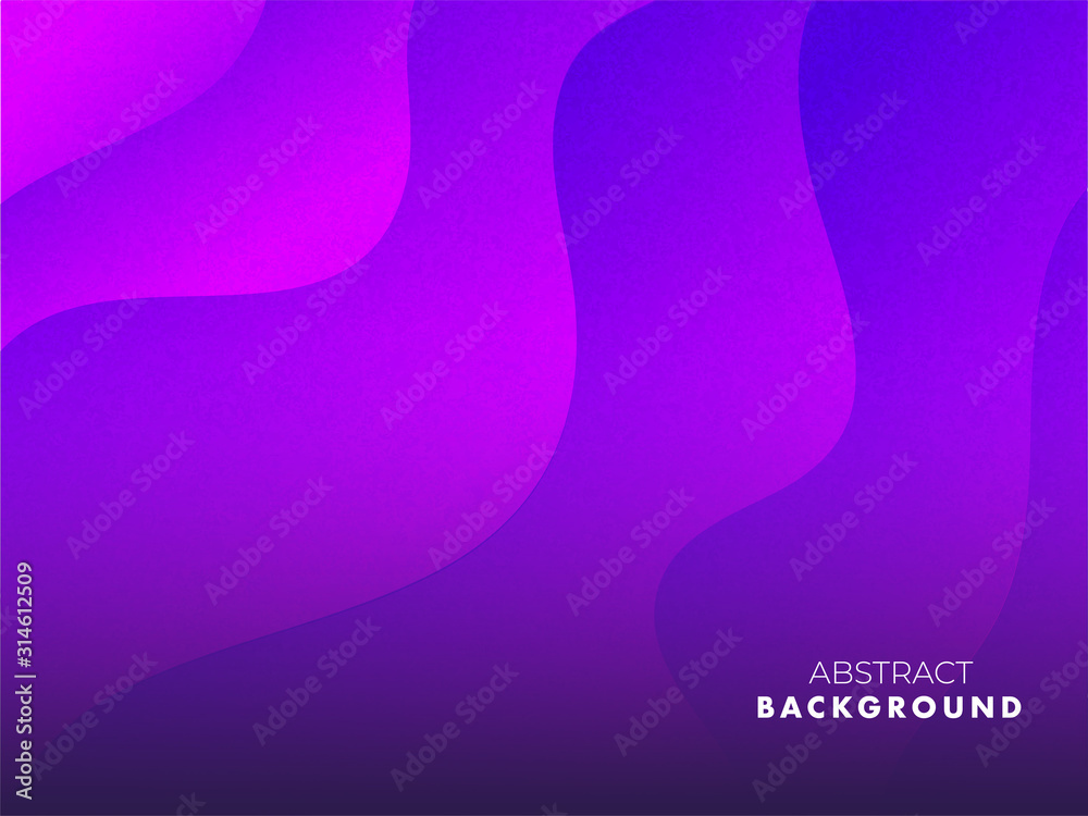Purple paper abstract waves pattern background.
