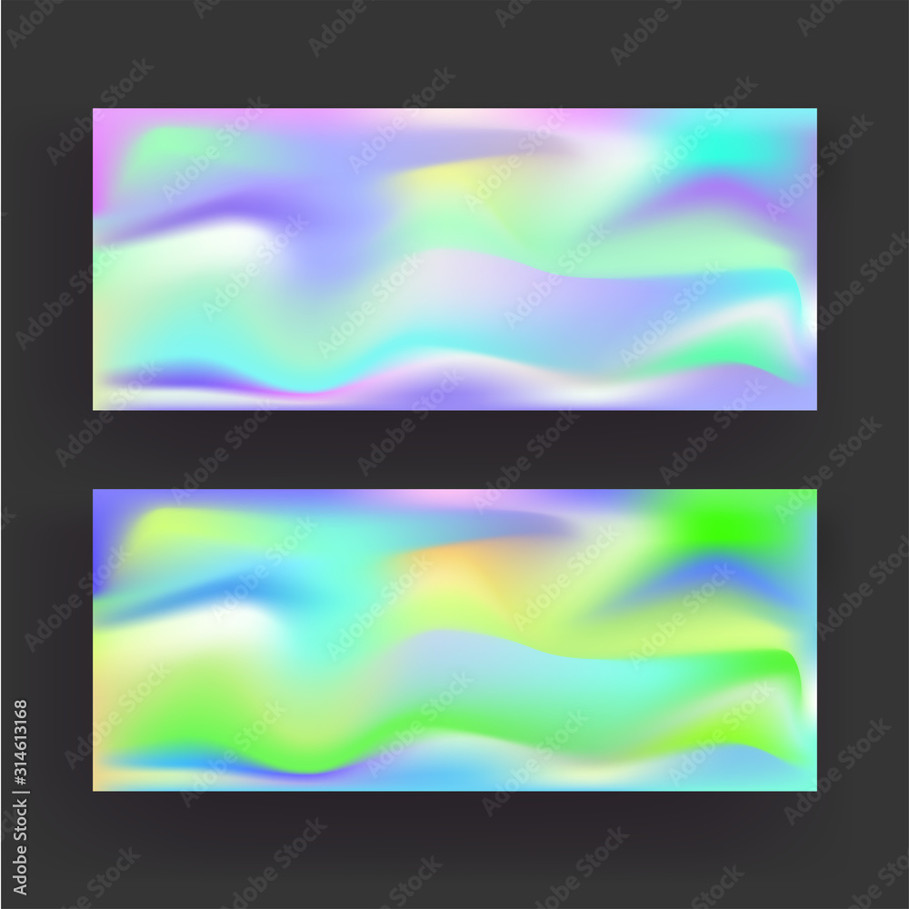 Blurred Mesh Gradient Wavy Background in Two Option.