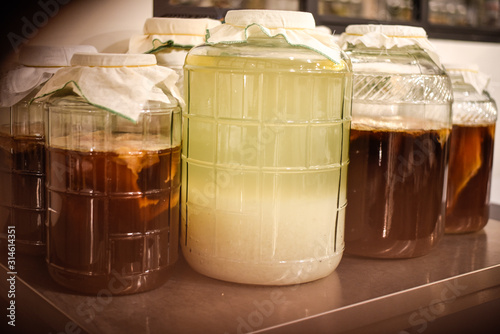 Tablou pe pânză Kefir water