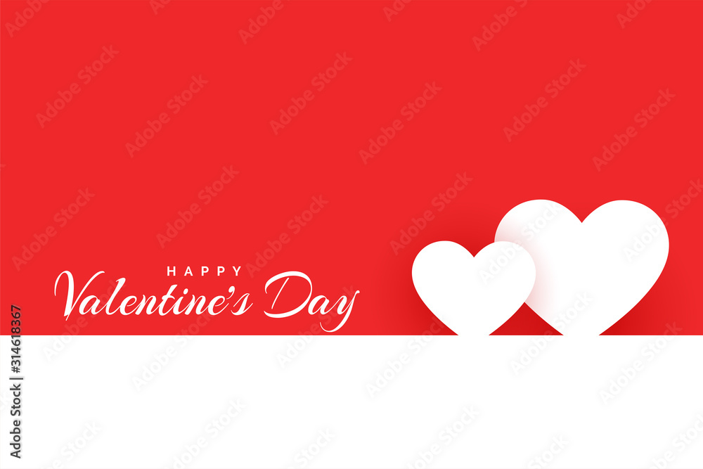 minimal happy valentines day love background design
