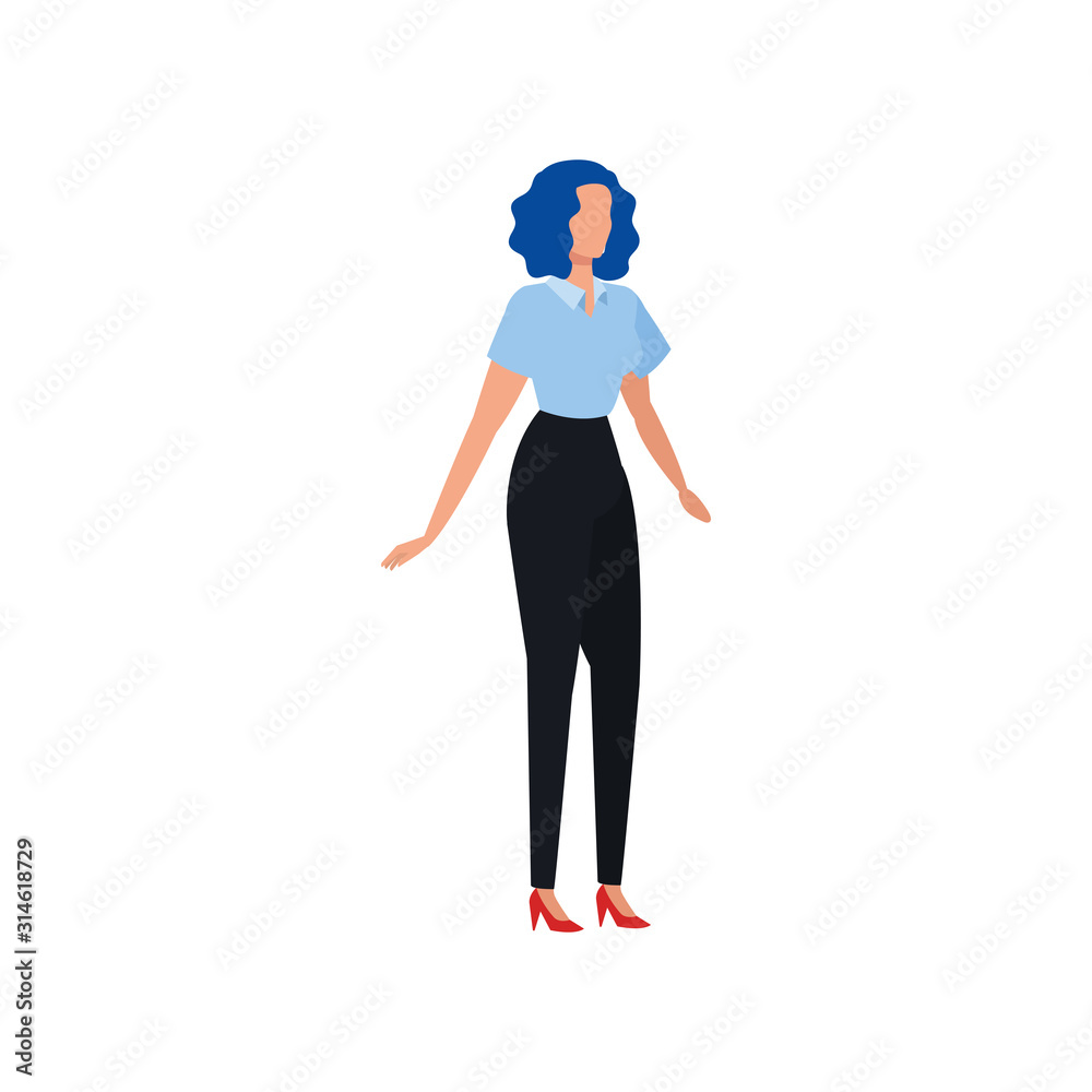 business woman elegant avatar character vector illustration design business woman elegant avatar character vector illustration design