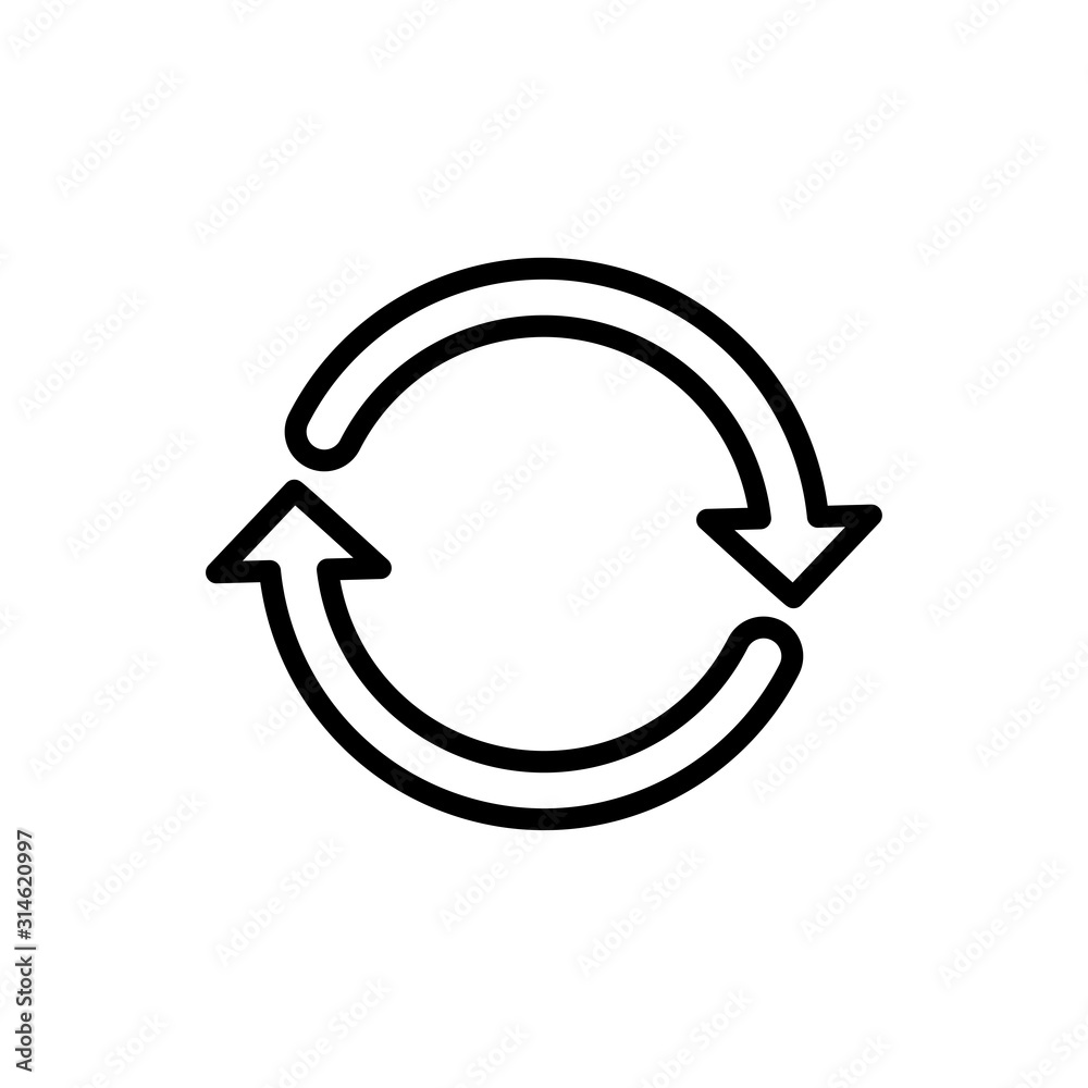 Refresh signage icon design trendy Refresh signage icon design trendy