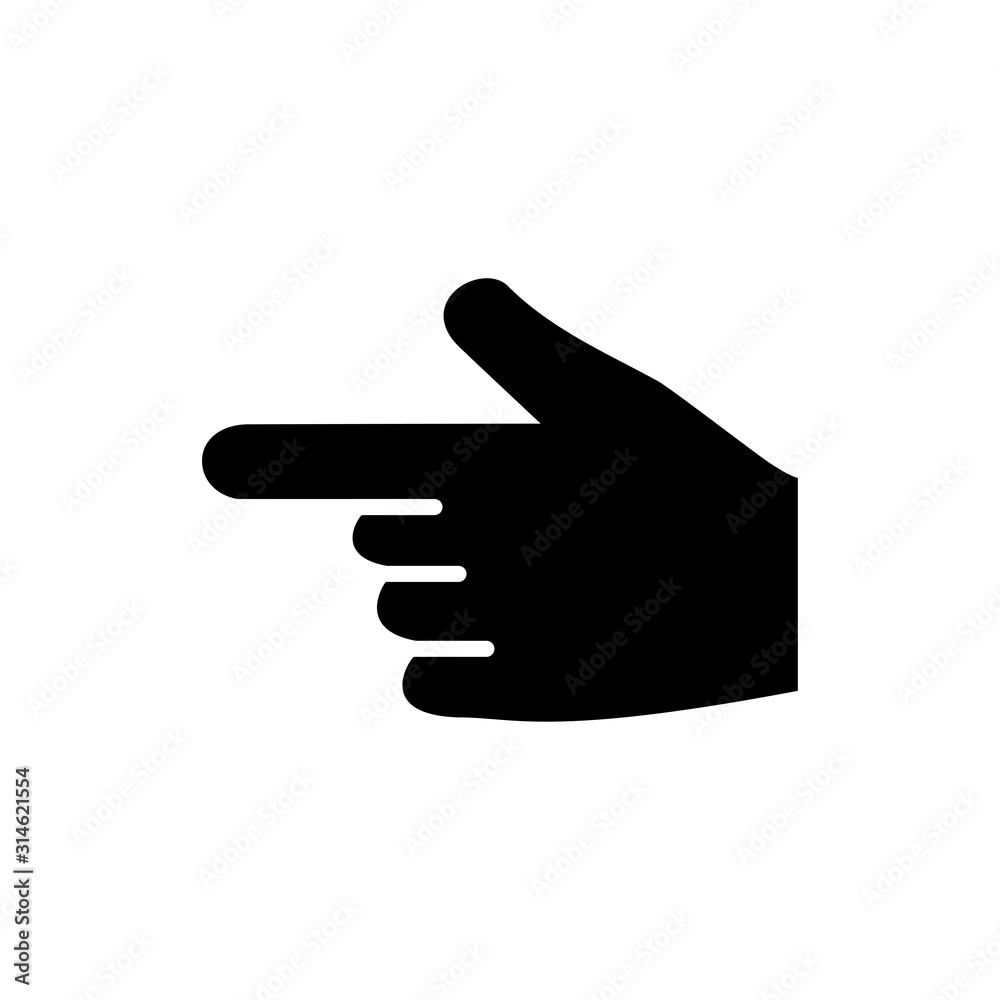 Finger icon, pointer signage trendy Finger icon, pointer signage trendy