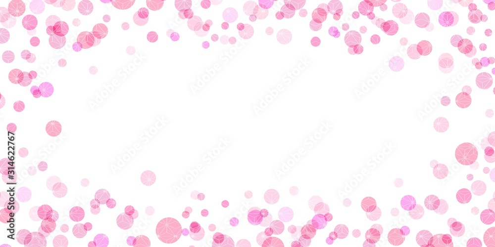 春　水玉　ピンク　背景