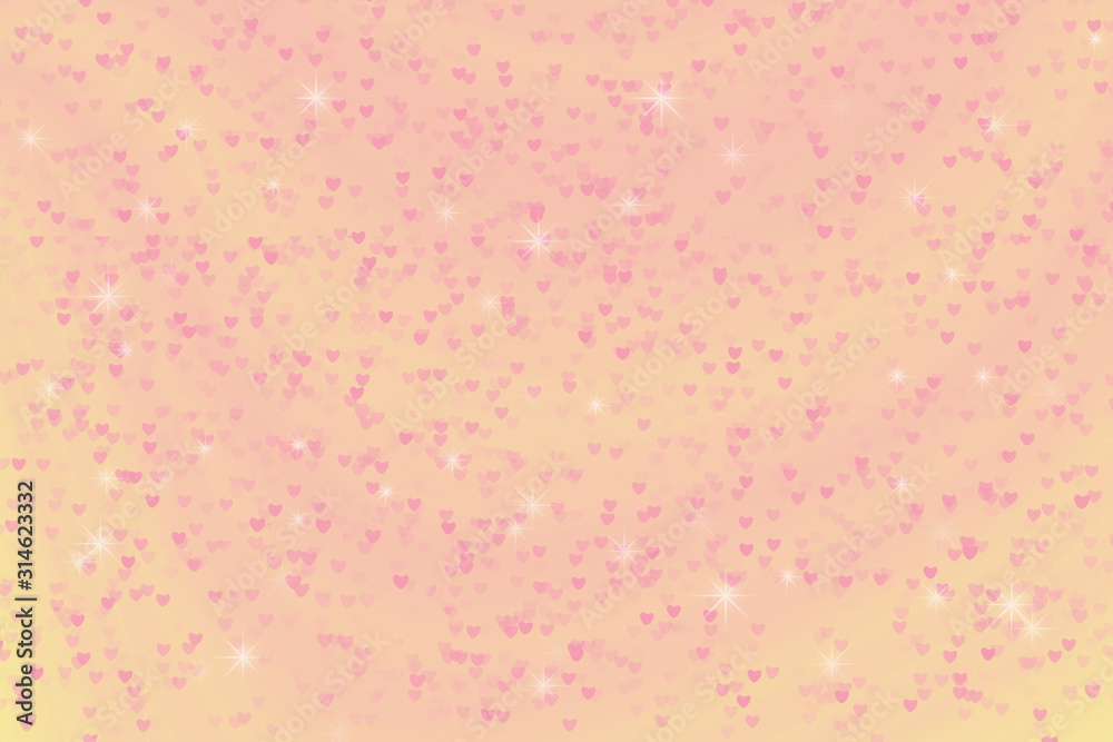 light pink heart star and egg color abstract