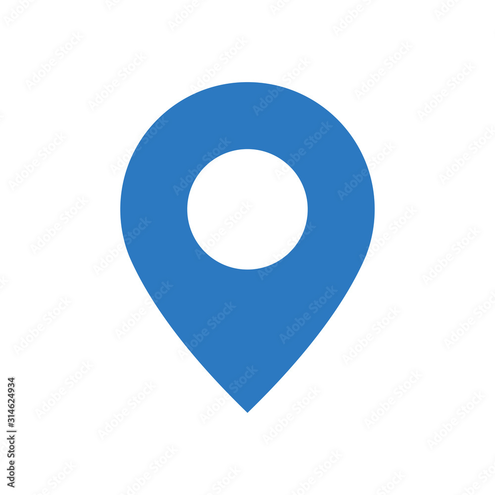 Locator pin map icon trendy Locator pin map icon trendy