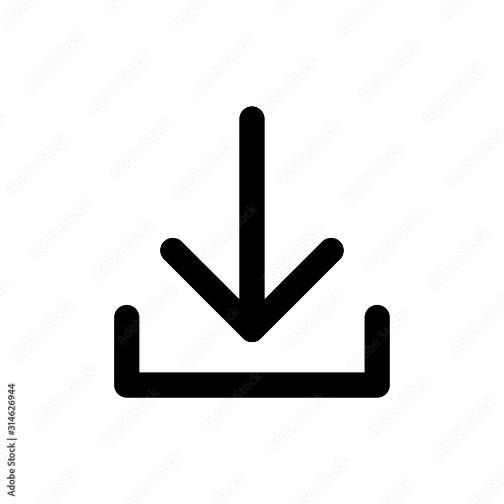 Download arrow signage icon trendy Download arrow signage icon trendy