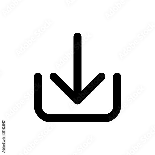 Download arrow signage icon trendy