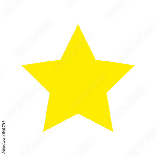 star yellow color isolated icon vector illustration design