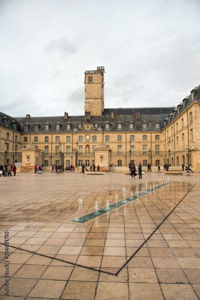Place of the liberation of Dijon in France