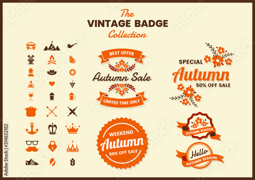 Vintage Retro Vector for banner