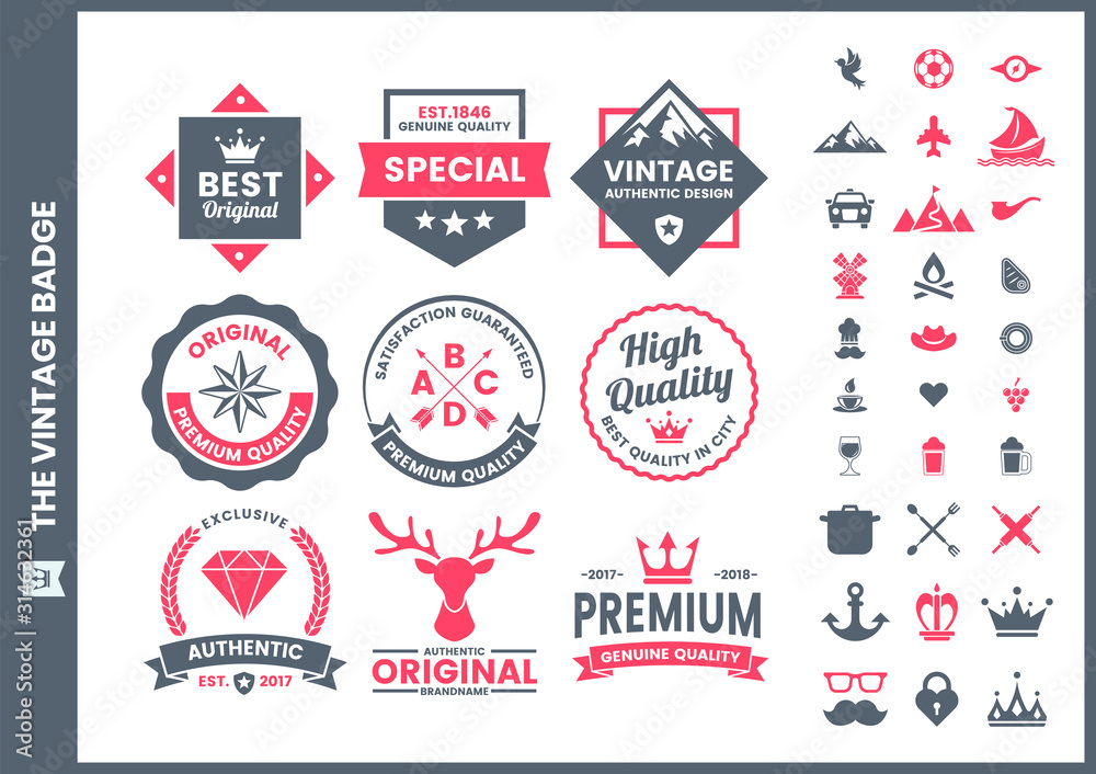 Vintage Retro Vector for banner