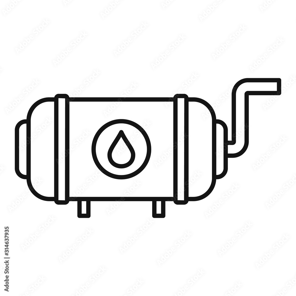 Full milk tank icon. Outline full milk tank vector icon for web design isolated on white background Full milk tank icon. Outline full milk tank vector icon for web design isolated on white background