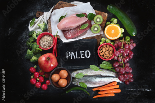 Vászonkép Various Paleo diet products