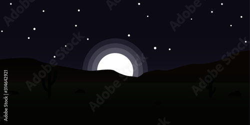 full moon in the sky
