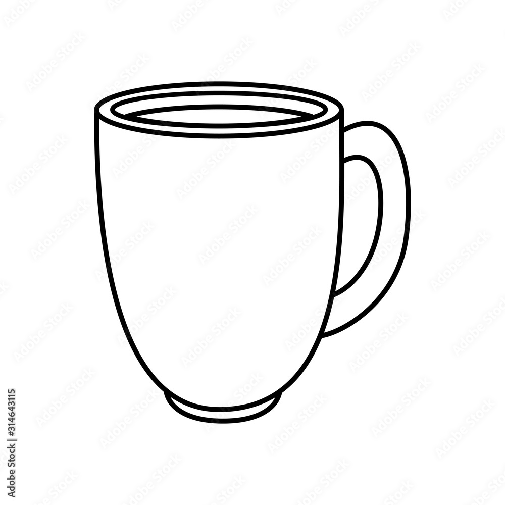 cup coffee delicious isolated icon vector illustration design
