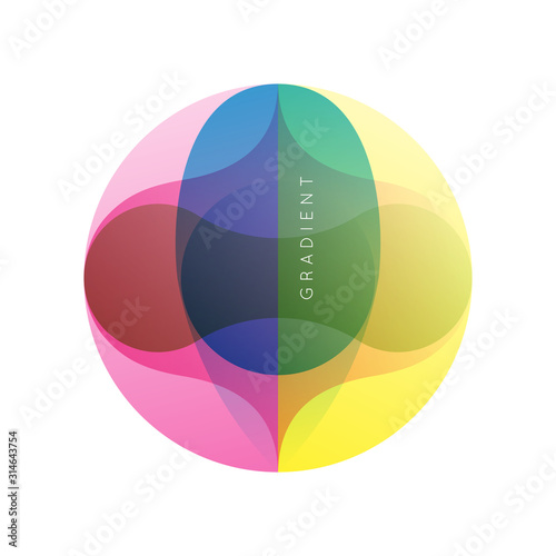 Abstract geometric design. Vector illustration made of various overlapping elements. Applicable for banners, placards, posters, flyers.