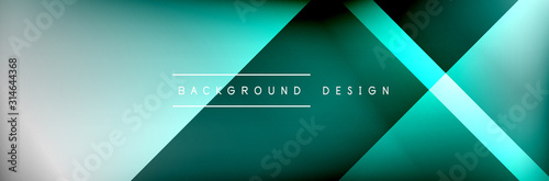 Abstract background - squares and lines composition created with lights and shadows. Technology or business digital template