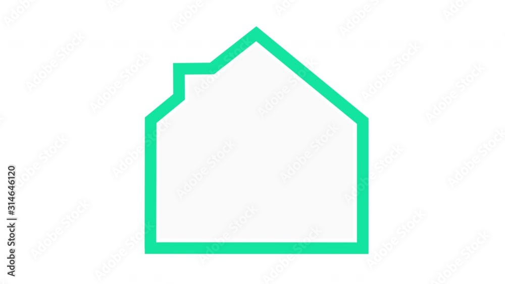 illustration maison- immobilier, conseil, artisan concept- 4K