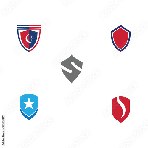 Set Shield Logo Template vector symbol Free Download Set Shield Logo Template vector symbol - GFXLoad
