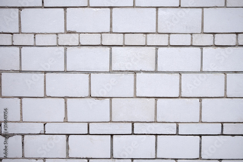 Abstract background. White brick wall texture for your text or design.