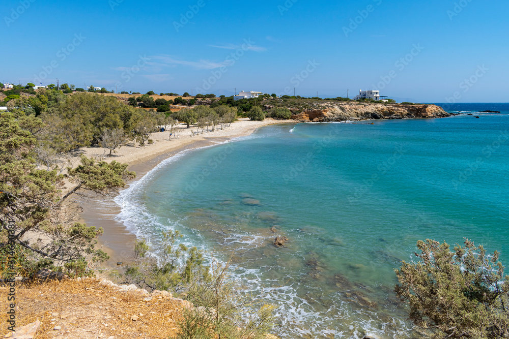 Glyfa beach on Paros island in Greece