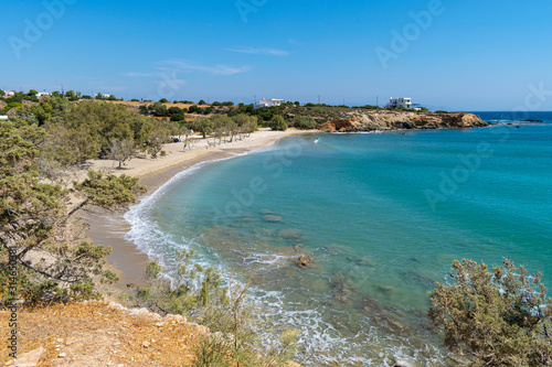 Glyfa beach on Paros island in Greece photo