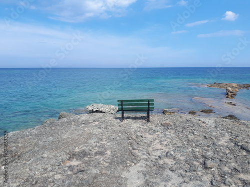 bench on the beach