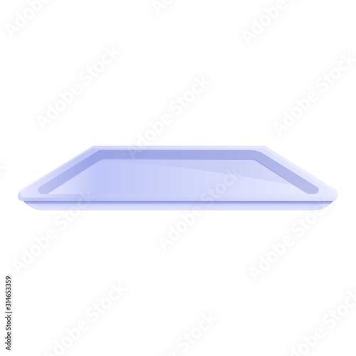 Plastic tableware icon. Cartoon of plastic tableware vector icon for web design isolated on white background